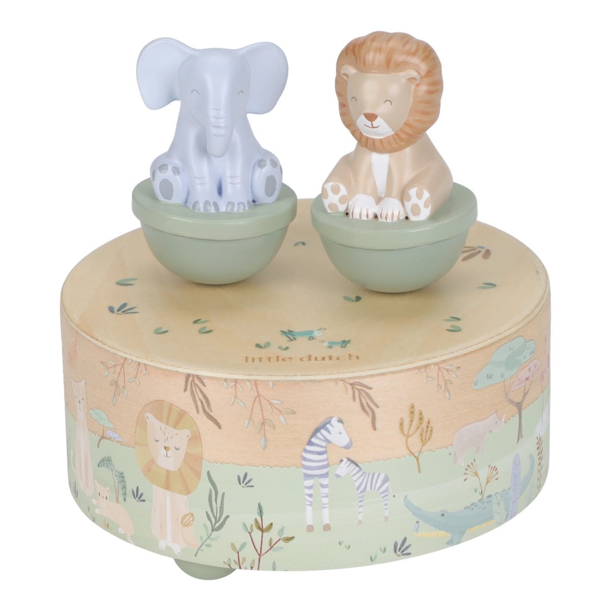 wooden-music-box-green-ld7489-product-1-Medium.jpg Caixa de Música em Madeira | Verde | Safari Friends - Image 1